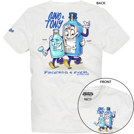 MC2 SAINT BARTH T-shirt con stampa frontale e posteriore PRL0002-04359L