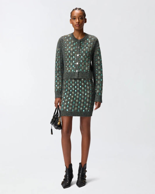 Pinko  GO NOW CARDIGAN MULINE AND JEW FW25