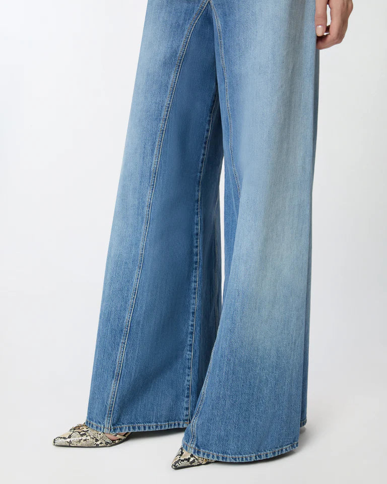 Pinko  WINONA WIDE LEG MEDIUM WAVE DENIM SS26