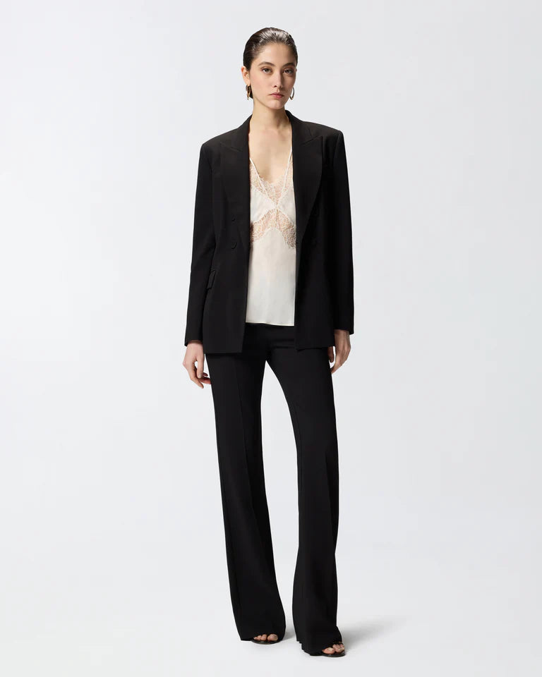 Pinko  LYDIA TOP TWILL CON PIZZO SS26
