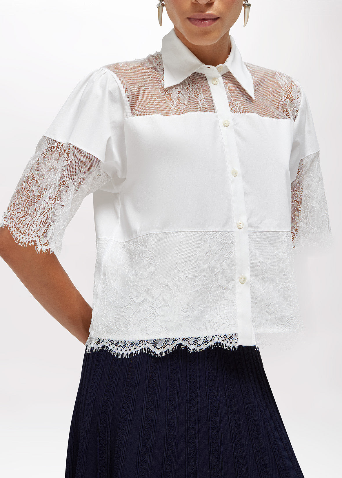 BLUGIRL SHIRT RA6142-T544A