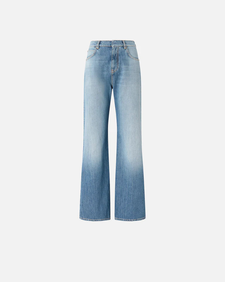 Pinko WANDA WIDE LEG MEDIUM WAVE DENIM SS26