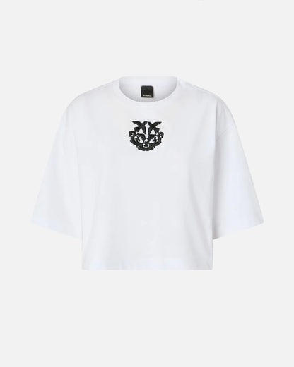 Pinko  BORGHETTO T-SHIRT JERSEY LOGO  SS26