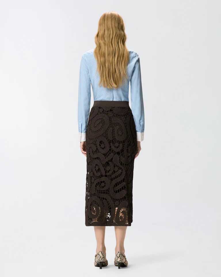 Pinko  MAESTRALE GONNA CROCHET GEOMETRIC SS26