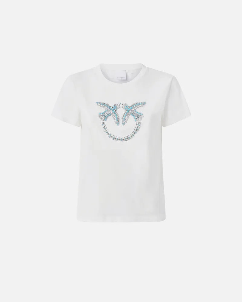 Pinko  QUENTIN T-SHIRT JERSEY LOGO  25