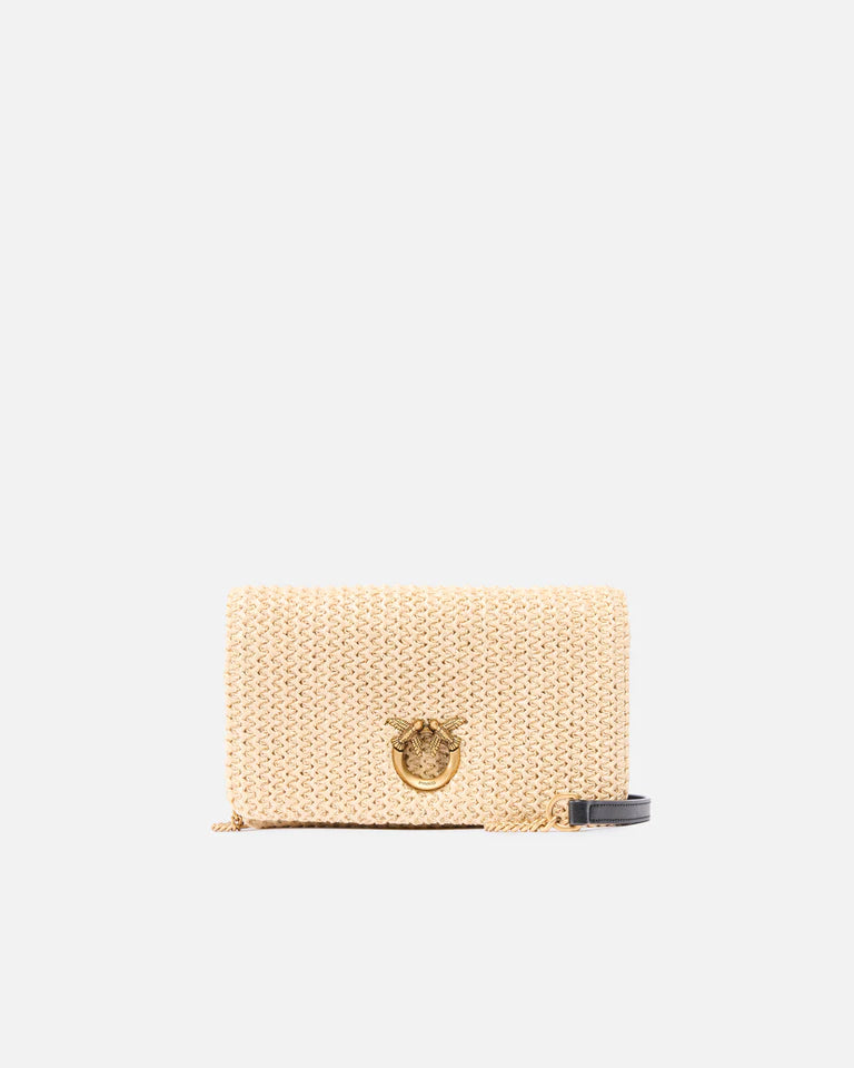 PINKO  CLICK SOFT HORIZONTAL MINI RAFIA
