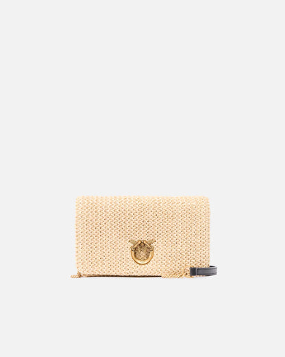 PINKO  CLICK SOFT HORIZONTAL MINI RAFIA