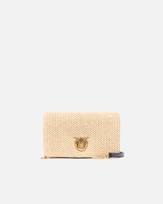 PINKO  CLICK SOFT HORIZONTAL MINI RAFIA