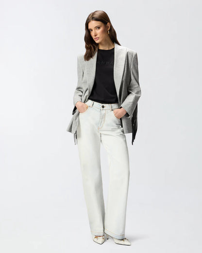 PINKO  START T-SHIRT JERSEY PATCH RICAMO FW25