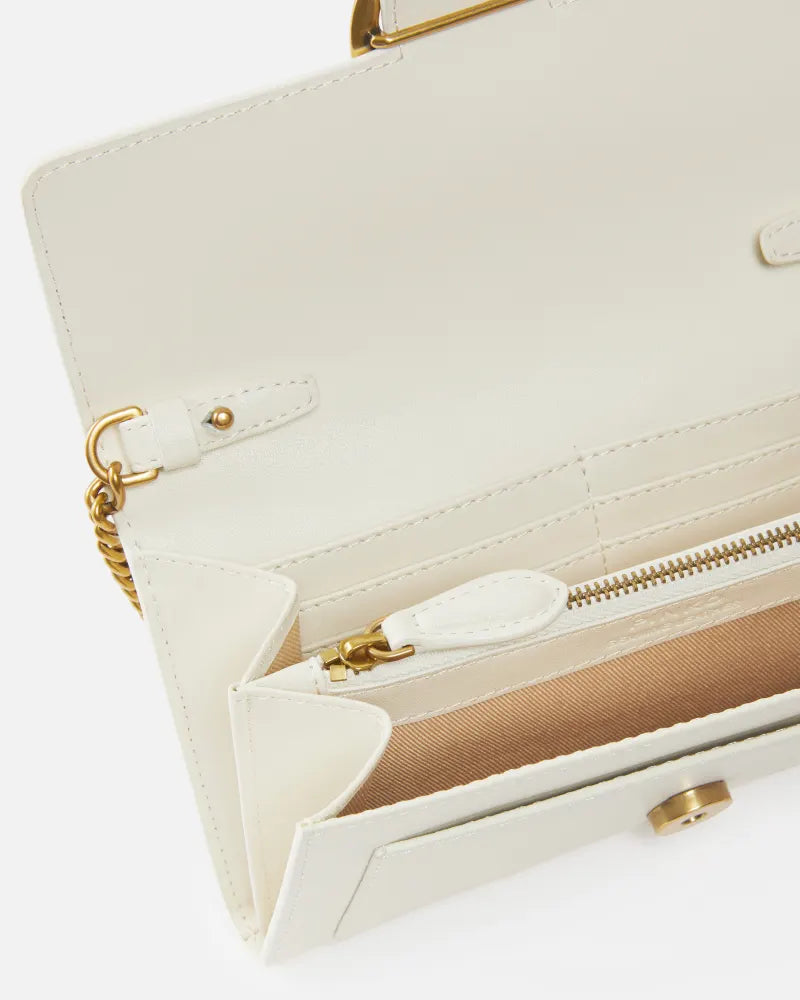 Pinko  LOVE ONE WALLET C VITELLO SETAETA FW25