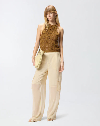 PINKO  NYMPHAEA TOP CROCHET SEWON  SS26