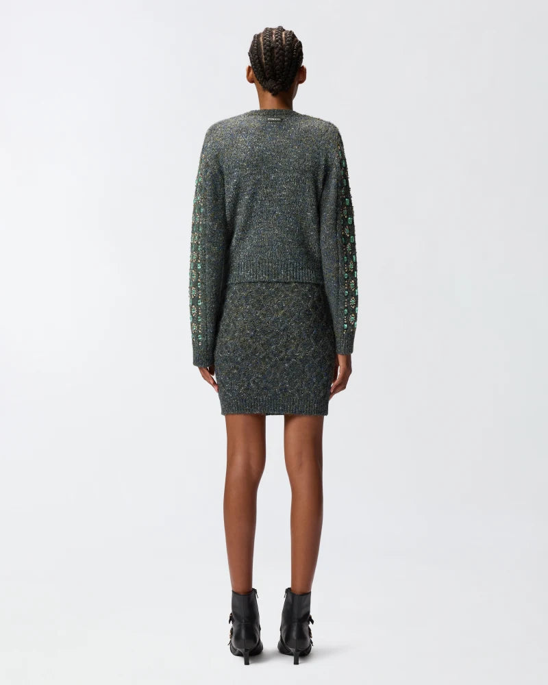 Pinko  GO NOW CARDIGAN MULINE AND JEW FW25
