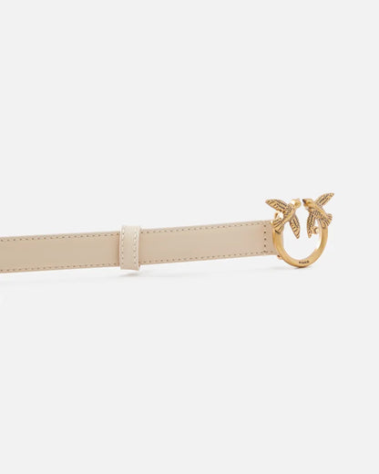 PINKO  LOVE BERRY H2 BELT VITELLO SETA 25