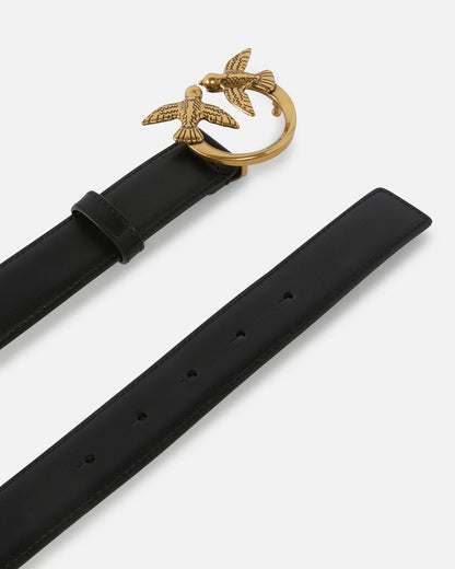 PINKO LOVE BERRY H3 BELT CALF LEATHER SET 24.25