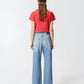 Pinko  WANDA WIDE LEG DENIM SOFT TOUCH 25