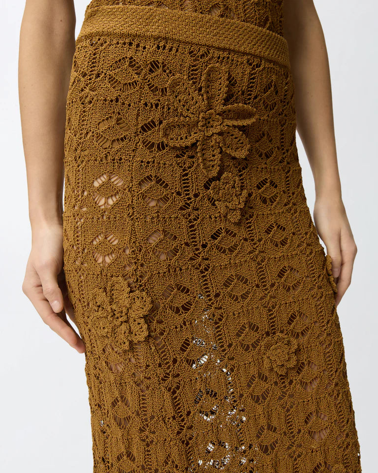 PINKO  ANTHEMIS GONNA CROCHET SEWON  SS26