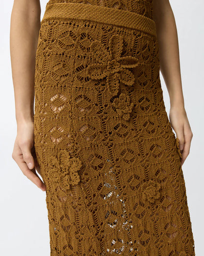 PINKO  ANTHEMIS GONNA CROCHET SEWON  SS26