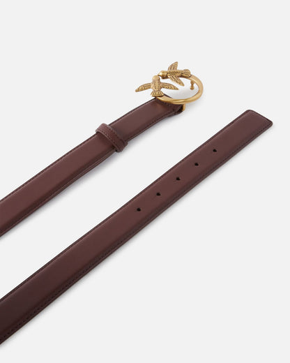 PINKO LOVE BERRY H3 BELT CALF LEATHER SET 24.25
