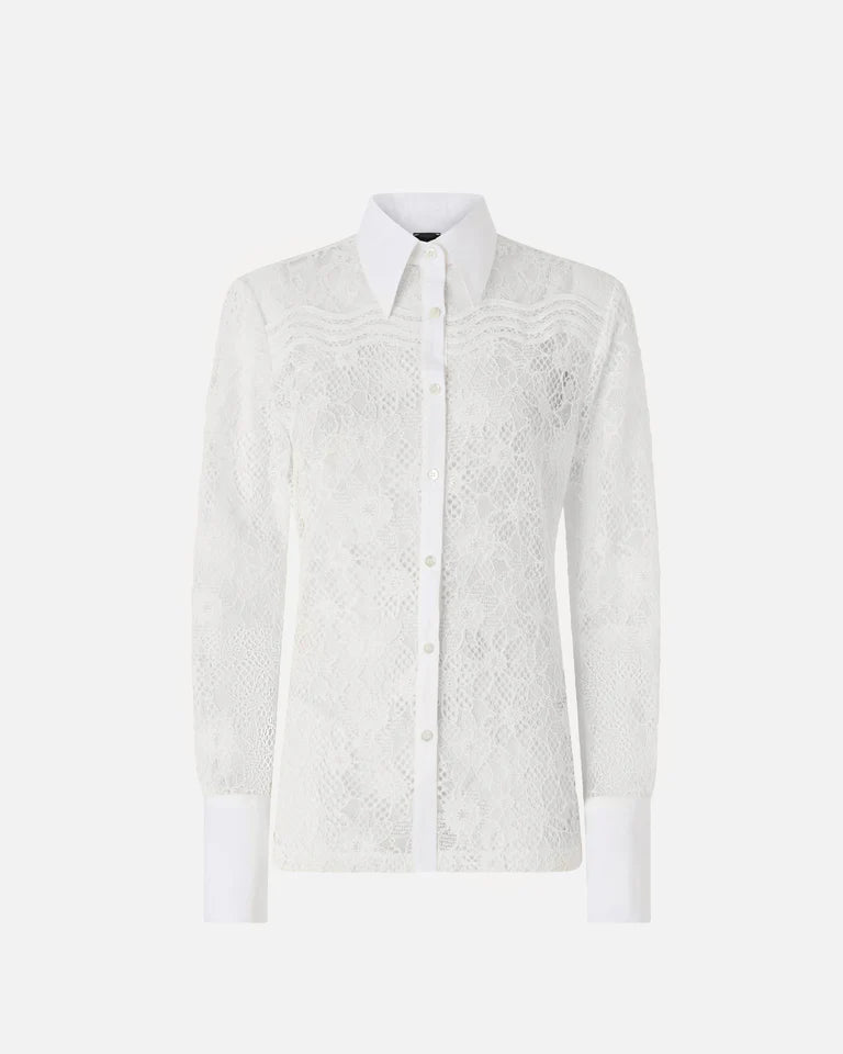 Pinko  COLINE CAMICIA PIZZO REBRODE SS26