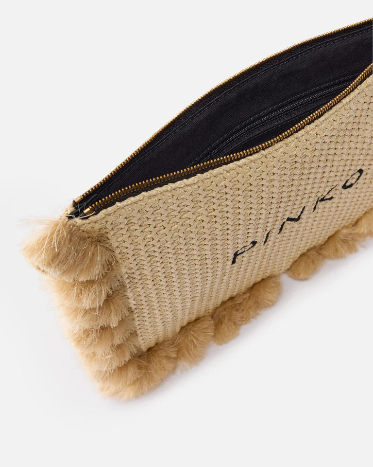 PINKO  FLAT HANDLE RAFIA SS26