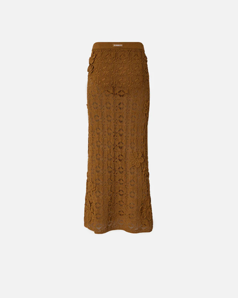 PINKO  ANTHEMIS GONNA CROCHET SEWON  SS26