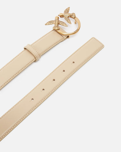 PINKO LOVE BERRY H3 BELT CALF LEATHER SET 24.25