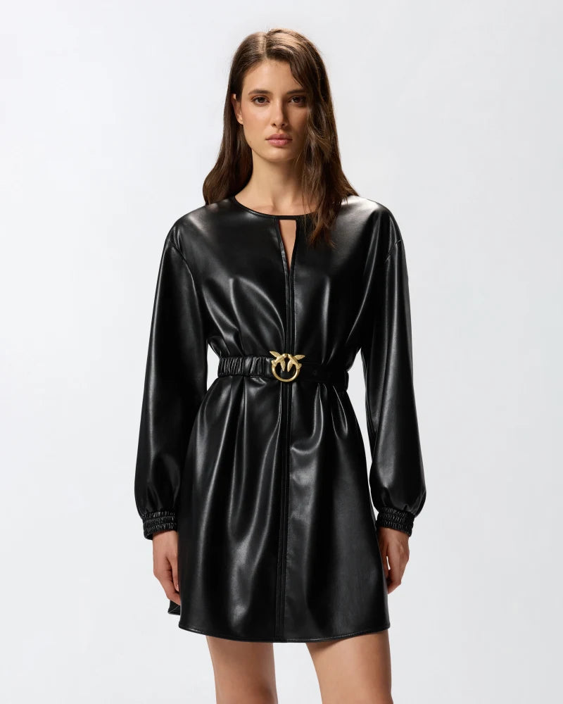 Pinko  SFUMATO ABITO TESSUTO SPALMATO FW25