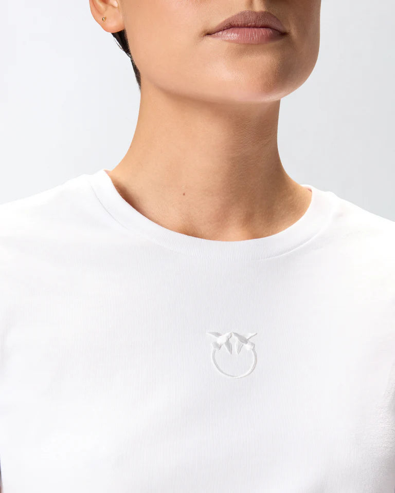 Pinko  BUSSOLOTTO T-SHIRT JERSEY PATCH SS26