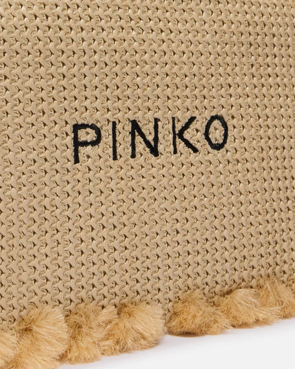 PINKO  FLAT HANDLE RAFIA SS26