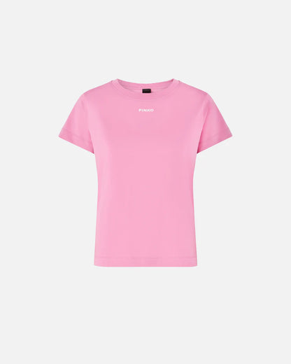 Pinko  BASICO T-SHIRT JERSEY LOGO STAMPA SS26
