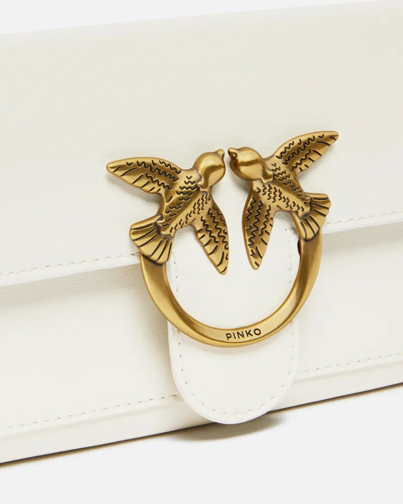 Pinko  LOVE ONE WALLET C VITELLO SETAETA FW25