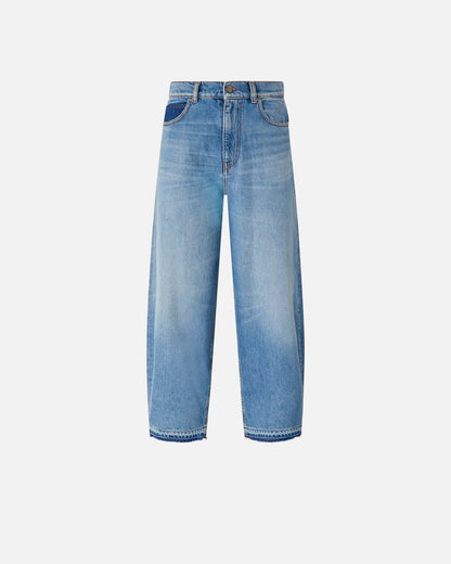 Pinko  ESTELLE EGG DIRTY BLUE DENIM SS26