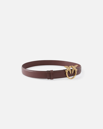 PINKO LOVE BERRY H3 BELT CALF LEATHER SET 24.25