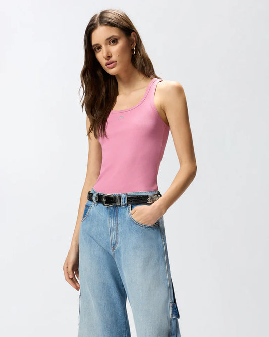 PINKO  CALCOLATORE CANOTTIERA COSTINA SS26