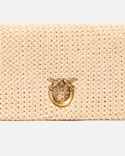 PINKO  CLICK SOFT HORIZONTAL MINI RAFIA