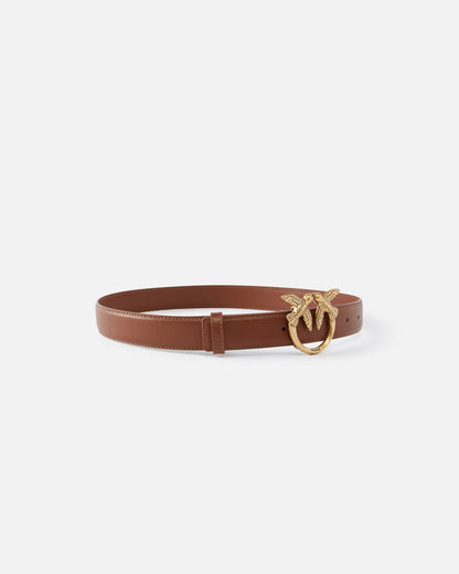 PINKO LOVE BERRY H3 BELT CALF LEATHER SET 24.25