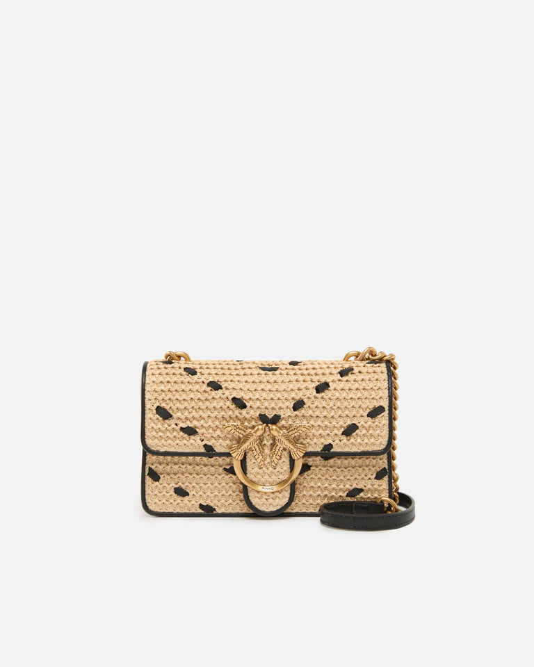 PINKO  LOVE ONE MINI LIGHT DC RAFIA + V SS26