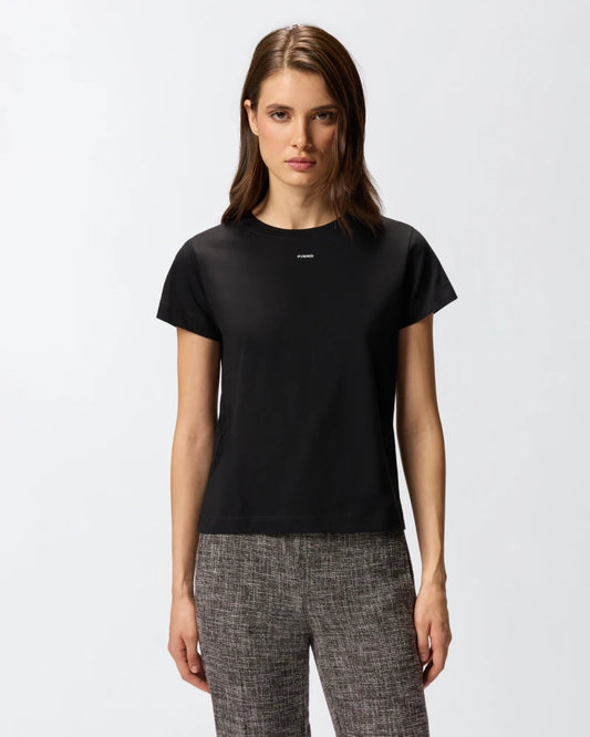Pinko  BASICO T-SHIRT JERSEY LOGO PINKO FW25