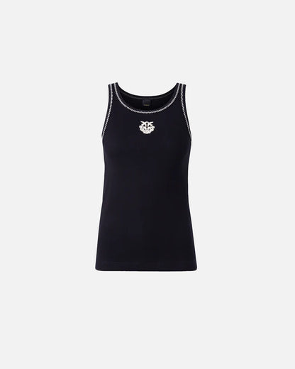 Pinko  BITETTO CANOTTA COSTINA LOGO  SS26