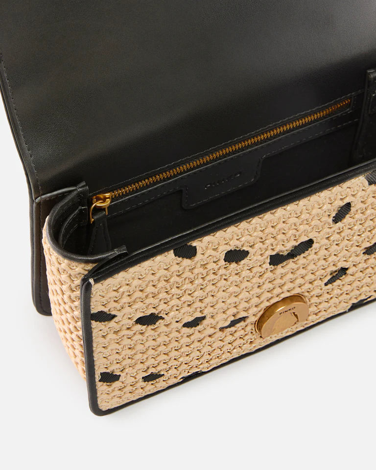 PINKO  LOVE ONE MINI LIGHT DC RAFIA + V SS26