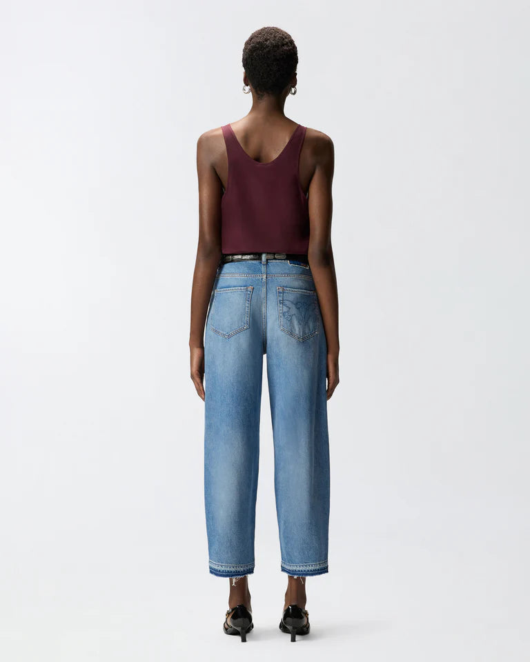 Pinko  ESTELLE EGG DIRTY BLUE DENIM SS26