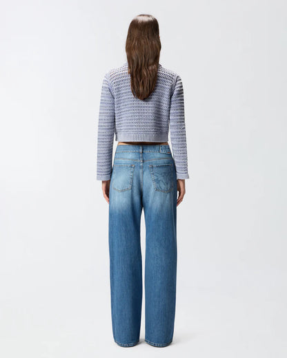 Pinko WANDA WIDE LEG MEDIUM WAVE DENIM SS26