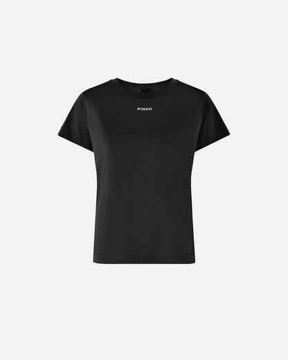Pinko  BASICO T-SHIRT JERSEY LOGO STAMPA SS26