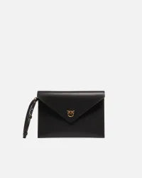 Pinko  FLAT PURSE HANDLE VITELLO SETAETA FW25