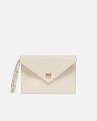 Pinko  FLAT PURSE HANDLE VITELLO SETAETA FW25