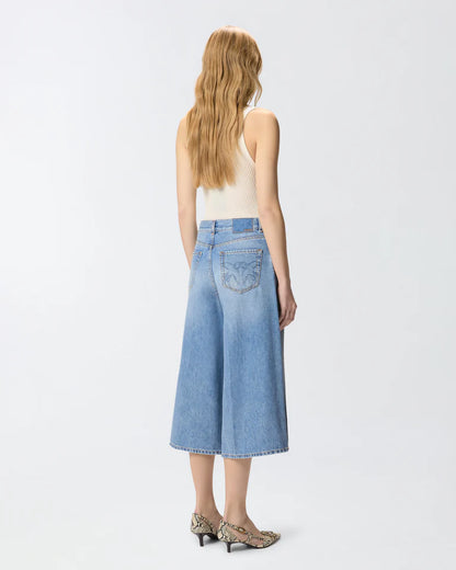 Pinko BURKINA BERMUDA CLOUDY BLUE DENIM SS26