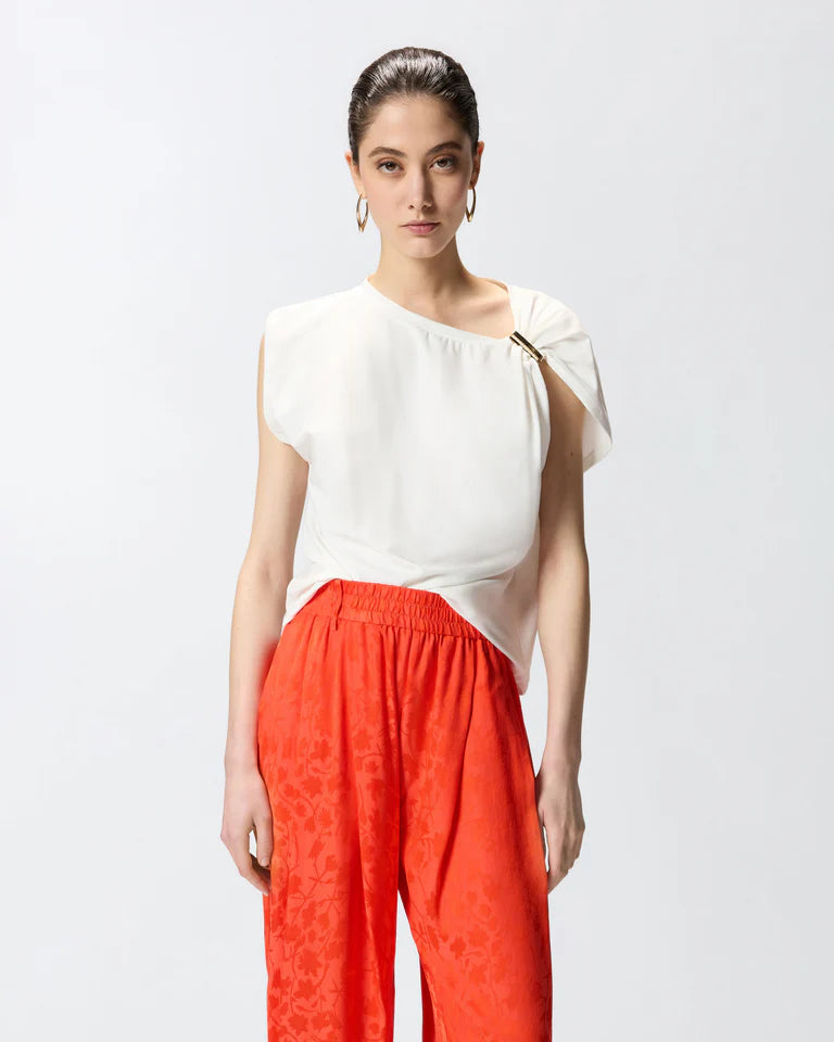 Pinko  MELODY MAGLIA JERSEY COTONE STRETCH SS26