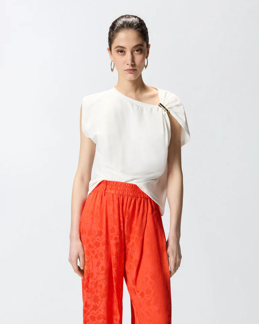 Pinko  MELODY MAGLIA JERSEY COTONE STRETCH SS26