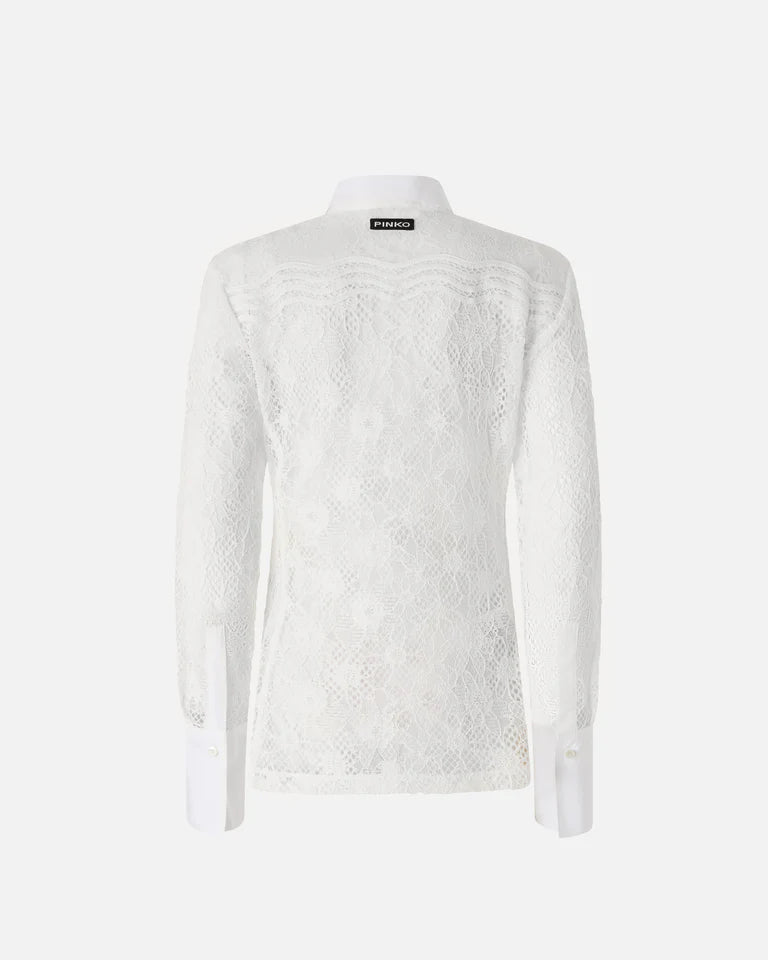 Pinko  COLINE CAMICIA PIZZO REBRODE SS26