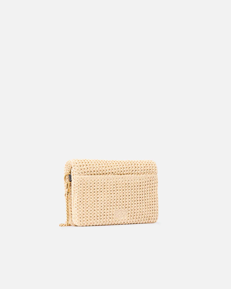 PINKO  CLICK SOFT HORIZONTAL MINI RAFIA